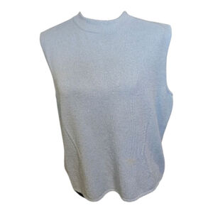 St. John Knit Top, Light Blue, Size L